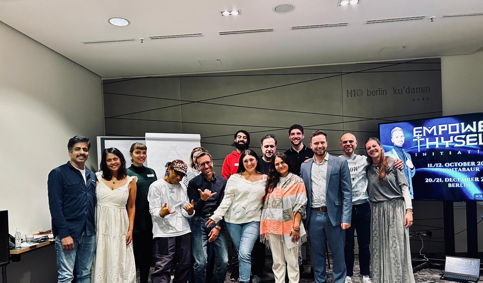 Empower Thyself workshop group photo at H10 Berlin Ku'damm