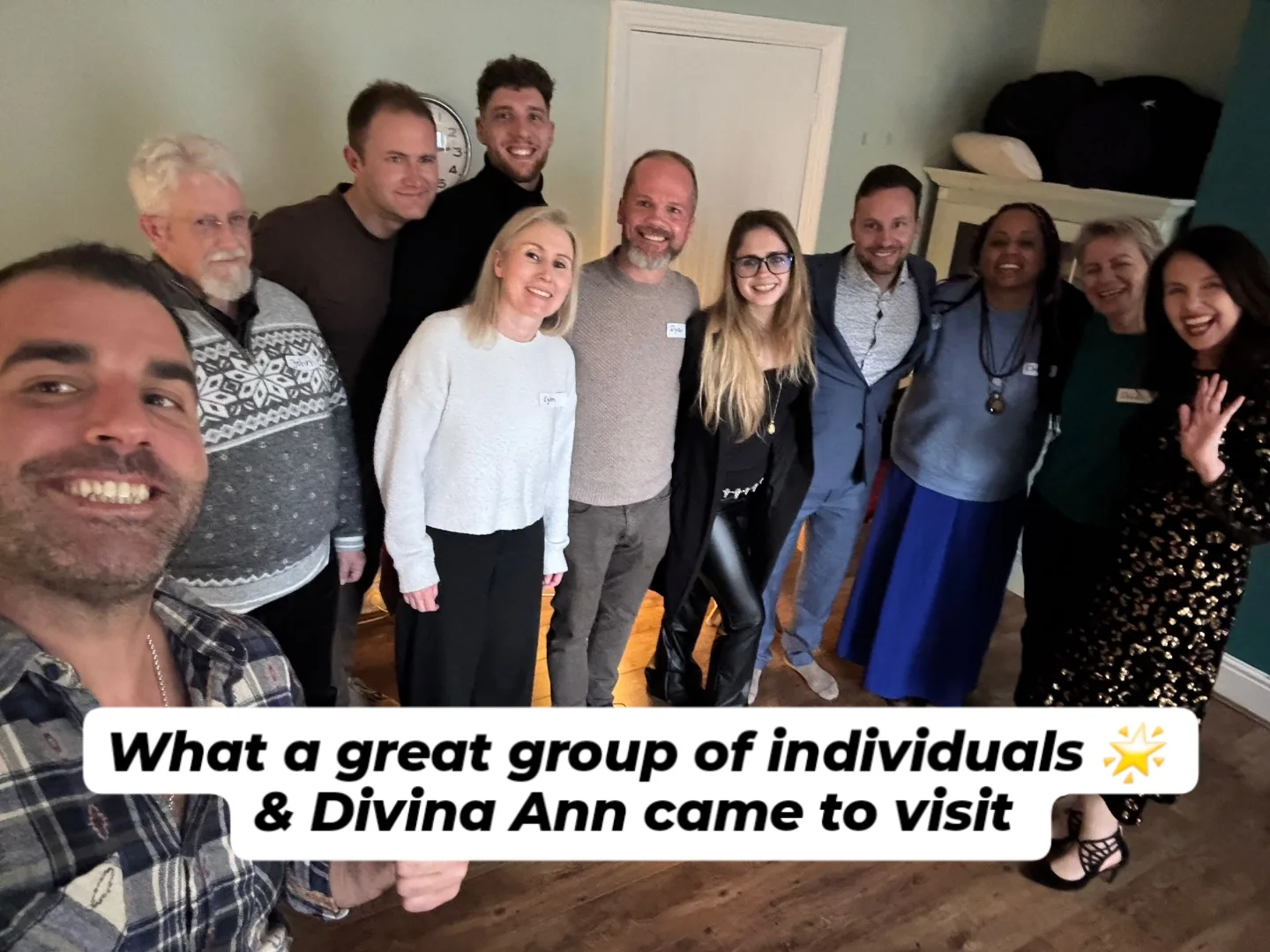 Great group of participants with special guest Divina Ann